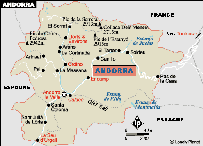 carte d'Andorre